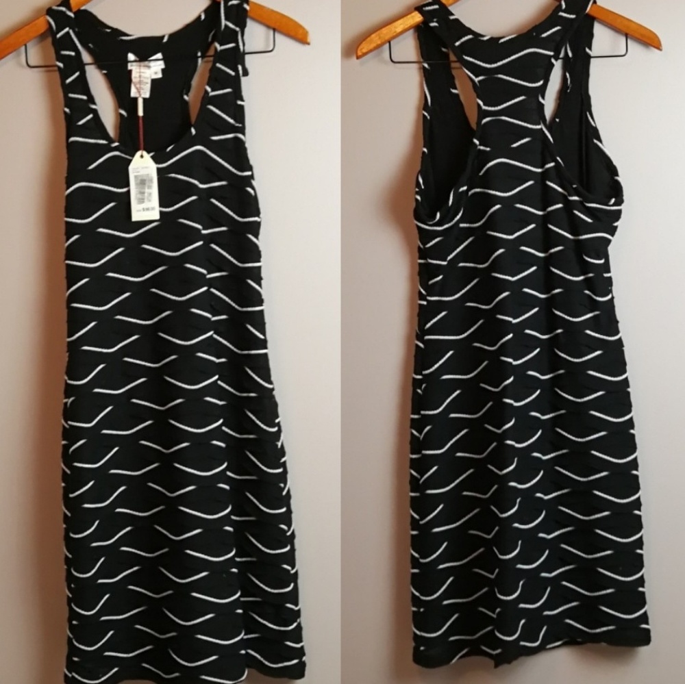 MSSP Black &White halter dress